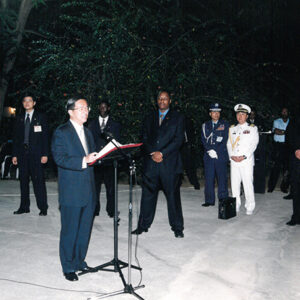 陳水扁總統於聖多美普林西比梅尼士總統以國宴歡迎陳總統及隨行團員-陳總統訪聖多美普林西比-MOFA109179CF-2020-12-PH00058-036