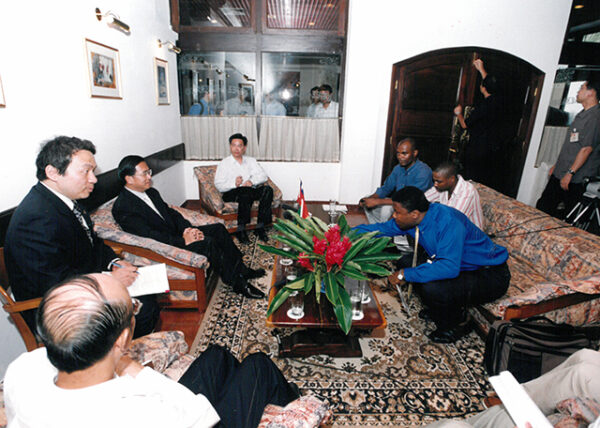 陳水扁總統於聖多美普林西比接受聖國媒體訪問-陳總統訪聖多美普林西比-MOFA109179CF-2020-12-PH00058-106