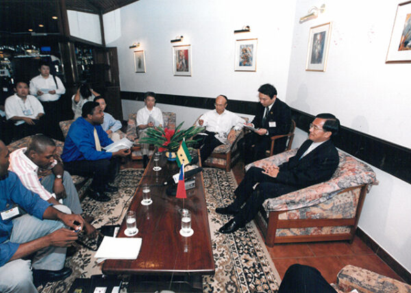 陳水扁總統於聖多美普林西比接受聖國媒體訪問-陳總統訪聖多美普林西比-MOFA109179CF-2020-12-PH00058-108