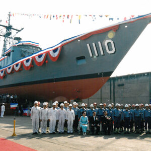 陳水扁總統於高雄中船參加海軍田單艦命名下水典禮-陳水扁總統活動照片-MOFA109179CF-2020-12-PH00080-017