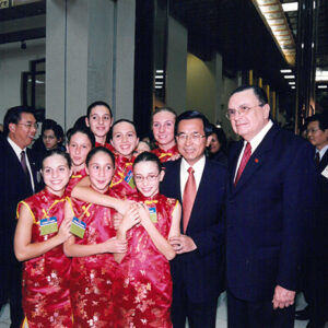 陳水扁總統於中正紀念堂參加中華民國九十一年國慶酒會-陳水扁總統活動照片-MOFA109179CF-2020-12-PH00080-104