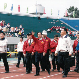 陳水扁總統於高雄縣立體育館出席第四屆全國義勇消防人員競技大賽-陳水扁總統活動照片-MOFA109179CF-2020-12-PH00081-041