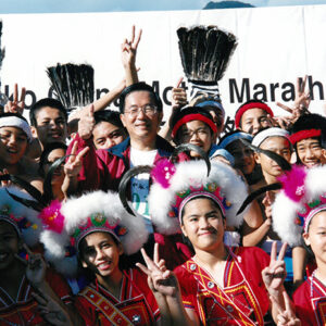 陳水扁總統於花蓮太魯閣參加二00二太魯閣中華汽車盃國際馬拉松活動-陳水扁總統活動照片-MOFA109179CF-2020-12-PH00081-073