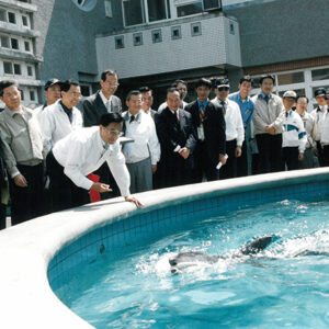 陳水扁總統於宜蘭探視糙齒海豚小福-陳水扁總統活動照片-MOFA109179CF-2020-12-PH00084-054