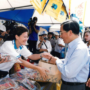 陳水扁總統於屏東車城出席高高屏海上藍色公路順利通航慶祝大會-陳水扁總統活動照片-MOFA109179CF-2020-12-PH00086-122