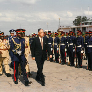 總統抵達史瓦濟蘭(軍禮歡迎儀式)-李總統照片冊-MOFA109179CF-2020-12-PH00115-027