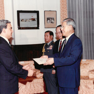 多明尼加新任駐華大使英拉雷斯呈遞到任國書-李總統照片冊-MOFA109179CF-2020-12-PH00123-005